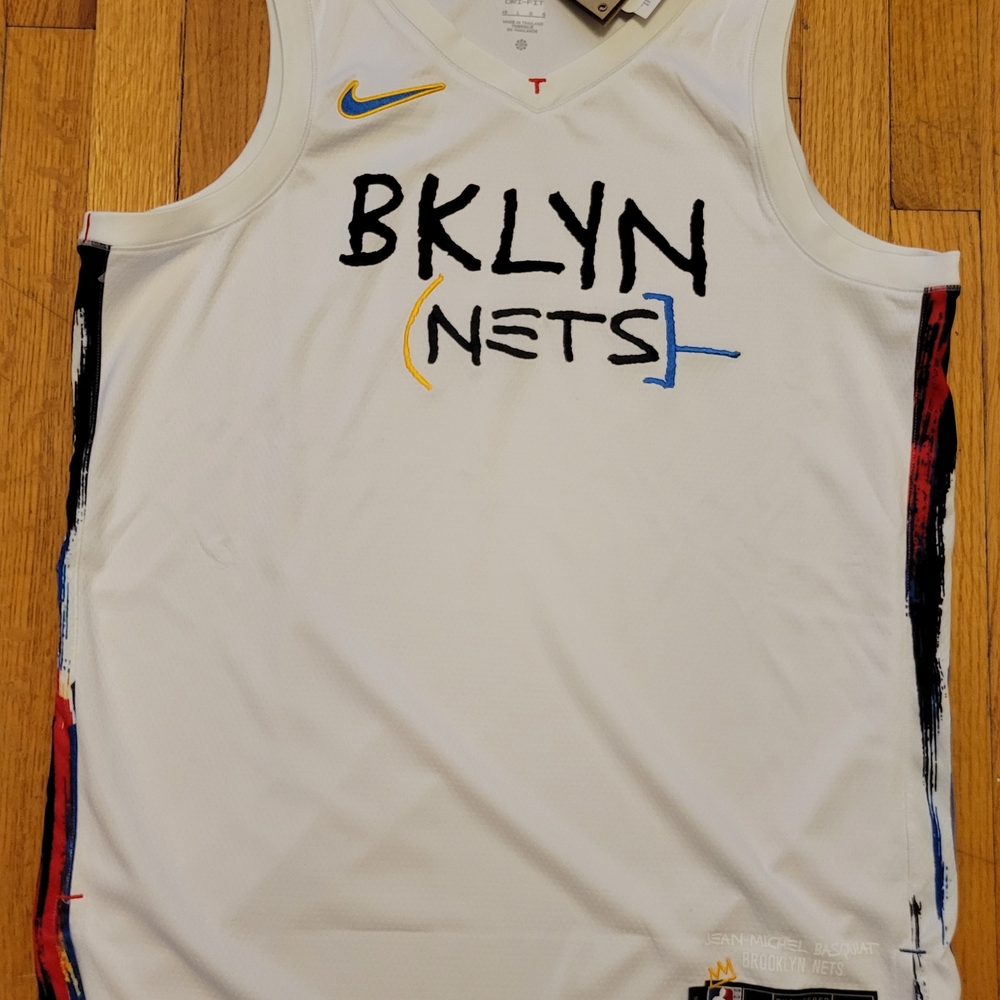 Nike Brooklyn Nets Basquiat City Edition Jersey Men